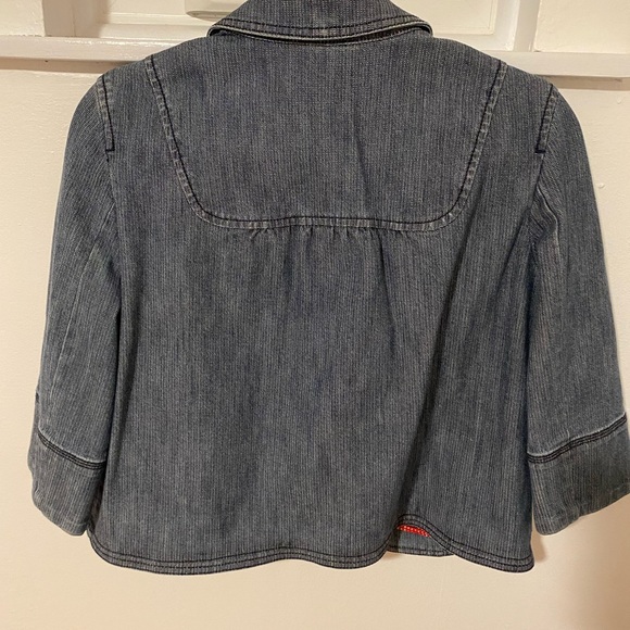 LOFT denim jacket- size 8P - Picture 6 of 8